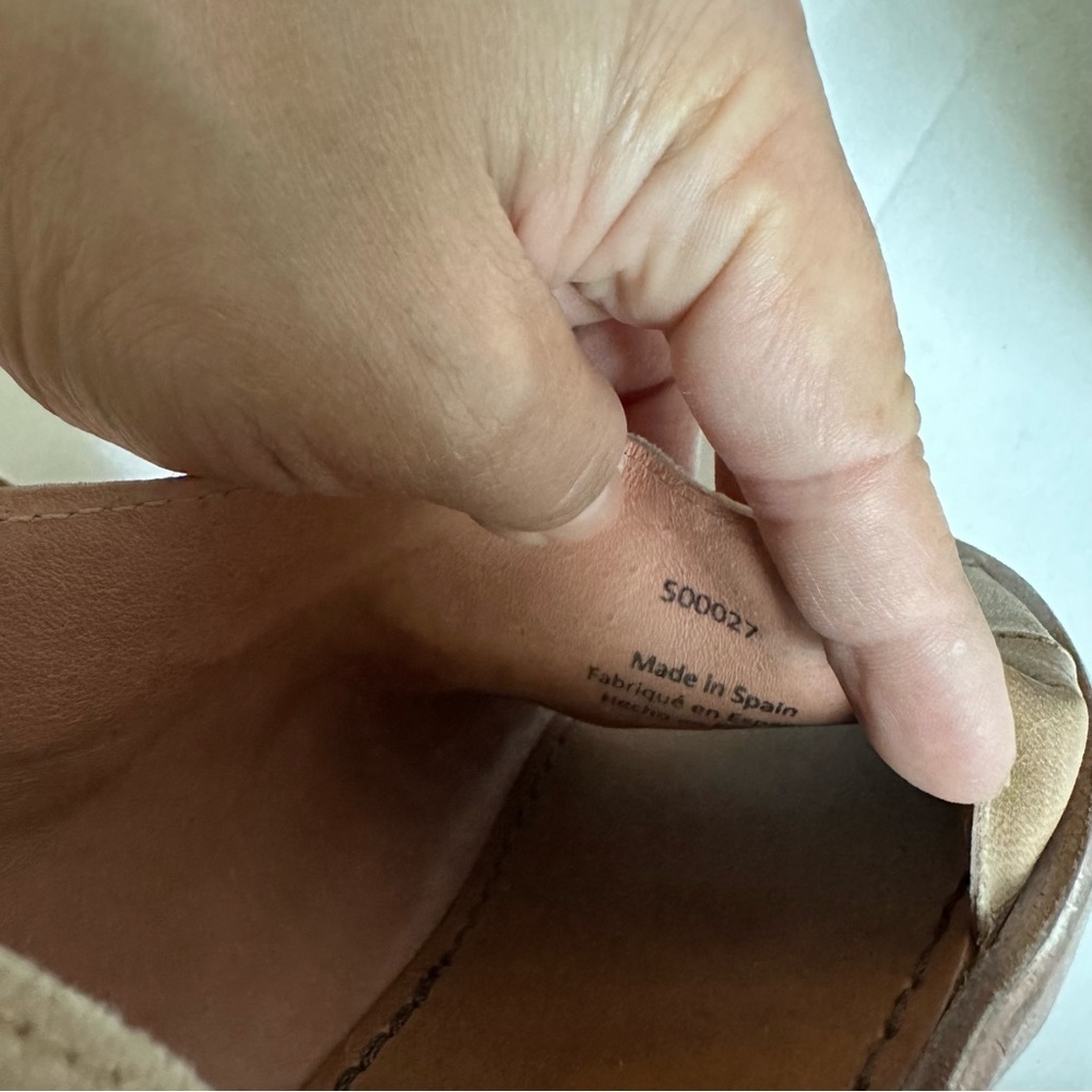 Free People Mont Blanc Light Tan Leather Open Toe Flats - Picture 6 of 10
